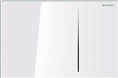 Geberit Кнопка смыва Sigma 70 115.620.SI.1 белое стекло