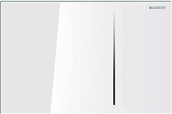 Geberit Кнопка смыва Sigma 70 115.620.SI.1 белое стекло – фотография-1