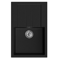 Mixline Мойка кухонная ML-GM31 ультра-черная – фотография-1