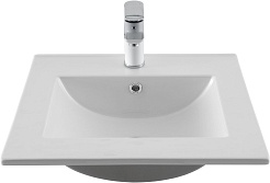 Aquanet Мебель для ванной Алвита New 50 Flat белая матовая – фотография-9
