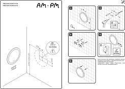 Am.Pm Зеркало X-Joy 80 круглое с подсветкой M85AMOX0801WG – фотография-11