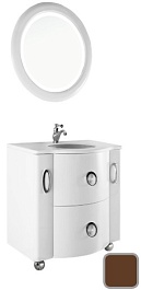 Водолей Мебель для ванной Милана 85 Шоколад, Бернарди – фотография-1