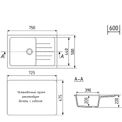 Mixline Мойка кухонная ML-GM19 песочная – фотография-5
