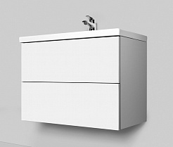 Am.Pm Мебель для ванной Gem 75 белый глянец с 2 ящиками – фотография-8