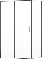 Vincea Душевой уголок Soft 2 120x80 VSR-3SO28012CLGM профиль вороненая сталь стекло прозрачное