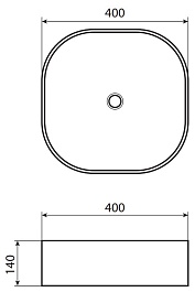 Allen Brau Мебельная накладная раковина Priority 40 4.31001.20 белый глянец – фотография-4