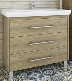 Sanflor Тумба с раковиной Ларго 100 вяз швейцарский – фотография-1