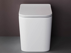 Ceramicanova Напольный приставной унитаз Cubic Rimless CN1809 белый – фотография-5