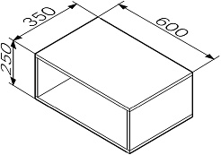 Am.Pm Ниша для хранения Func 60x25 белая глянцевая – фотография-5