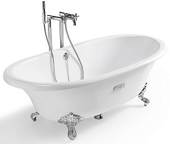 Roca Комплект ножек для чугунной ванны NEWCAST Eagle в форме орлиных лап, хром – фотография-2