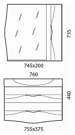  Мебель для ванной "Bruno" белая – фотография-3