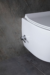 Allen Brau Унитаз подвесной Fantasy 4.11HC1.20 белый глянец с крышкой 4.11005.20 – фотография-16