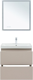 Aquanet Мебель для ванной Джейн (Flat) 70 Flash подвесная бежевая матовая – фотография-3