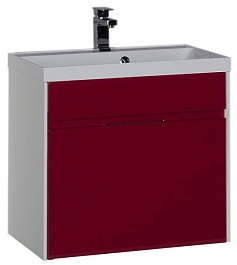 Aquanet Мебель для ванной "Латина 70" бордо 1 ящик (181081) – фотография-3