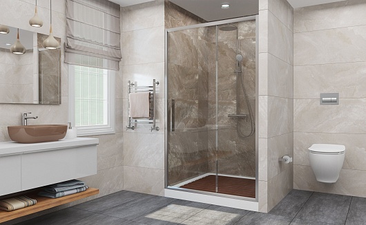 DTO Душевая дверь в нишу FC 120-140 Chrome – картинка-3