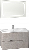 Водолей Мебель для ванной Adel 80 подвесная белый камень