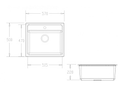 Zorg Кухонная мойка "GraniT" GZR-5750 GALLA песочный – фотография-2