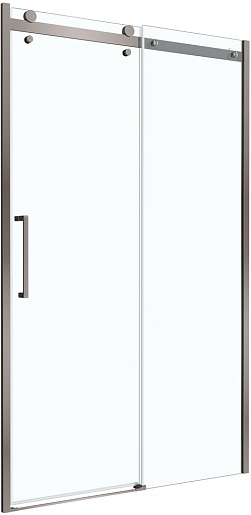 BelBagno Душевая дверь в нишу Marino MARINO-2-BF-1-110-C-GM 110x195 профиль оружейная сталь стекло прозрачное – фото-1