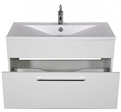 De Aqua Мебель для ванной Кубика 90, зеркало Сильвер – фотография-5