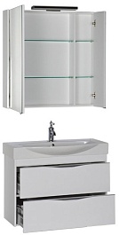 Aquanet Мебель для ванной "Франка 85" белая (183190) – фотография-2