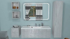 Какса-а Тумба с раковиной Кристалл 120 белая – фотография-4