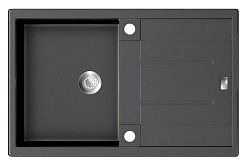 Zorg Кухонная мойка "GraniT" GZR-7850 EXORO черный металлик – фотография-1