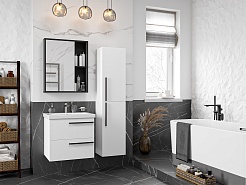 Misty Тумба под раковину Ненси 60 подвесная белая матовая – фотография-5