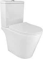 Azario Унитаз-компакт Flin AZ-1363C безободковый с бачком с сиденьем микролифт белый