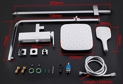 Gappo Смеситель для вынны G17-8 G2417-8 хром – фотография-2