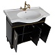 Aquanet Мебель для ванной Валенса 90 черный краколет/золото (180242) – картинка-14