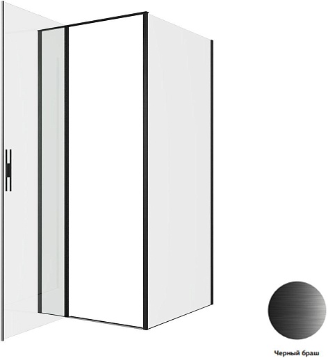 Allen Brau Душевой уголок Priority 90x100 3.31027.BBA/3.31048.BBA чёрный браш – фотография-4