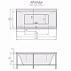 Aquatika Акриловая ванна H2O Армада Sensa 180x90 cм – фотография-5