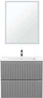 Aquanet Мебель для ванной Джейн 2.0 70 Flat подвесная графит матовый