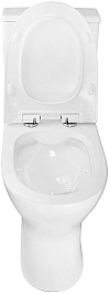 Azario Унитаз-компакт Mist AZ-45 безободковый с бачком с сиденьем микролифт белый – фотография-8