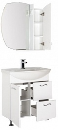 Aquanet Мебель для ванной "Моника 75" белый – фотография-3
