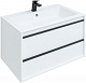 Aquanet Мебель для ванной Lino 80 подвесная белая матовая – картинка-17