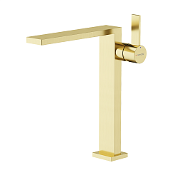 Sancos Смеситель для раковины высокий Linn брашированное золото PVD покрытие SC9020BG – фотография-2