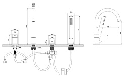 Oliveeka Душевая система Y OL-669017-BN никель матовый – фотография-3