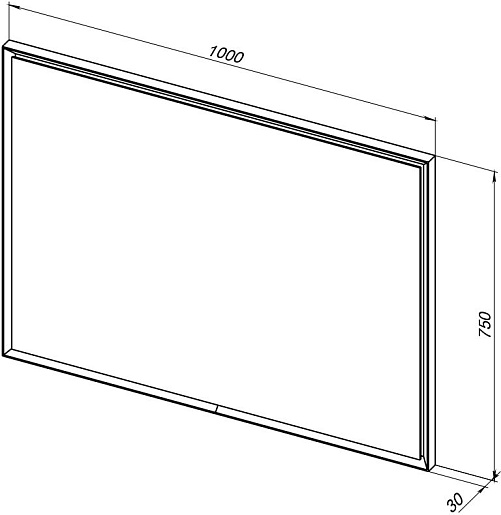 Allen Brau Зеркало Activity 100 1.340029.PGM платина матовый – картинка-5