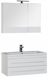 Aquanet Мебель для ванной Верона 90 белая подвесная (230312) – фотография-1