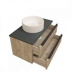 Teymi Раковина накладная в ванную Lina D41 белая T50105 – фотография-7