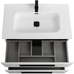 Cezares Тумба под раковину Eco Cer-N 80 bianco lucido без ручек – фотография-2