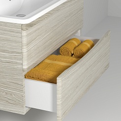 Водолей Мебель для ванной Adel 70 подвесная ореховый дубослив светлый – фотография-3
