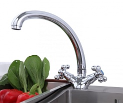 Frap Смеситель для кухни H19 F4219 хром – фотография-4