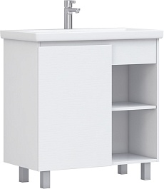 Vigo Тумба c раковиной Milos 800-1-0 белая матовая – фотография-1