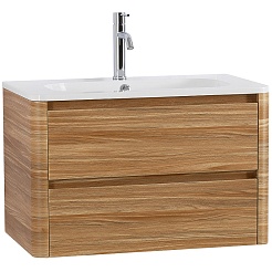 Cezares Тумба с раковиной Relax 80 подвесная дуб карамельный – фотография-1