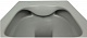 Esbano Унитаз Tiron-C подвесной безободковый серый матовый – фотография-9