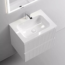 Sancos Тумба с раковиной Snob T 60 bianco раковина CN7011 – фотография-2