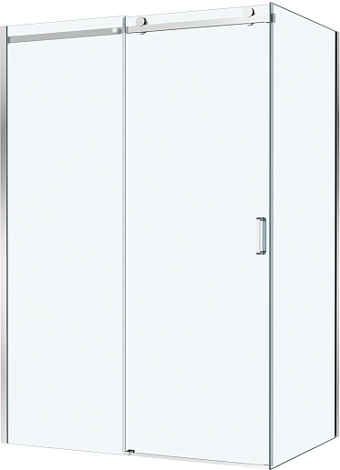 BelBagno Душевой уголок Soft Close-2 SOFT_CLOSE-2-AH-1-140/80-C-Cr 140x80 профиль хром стекло прозрачное – фото-1