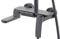 Azario Душевая стойка Conda AZ-K2311GR серый графит – фотография-6